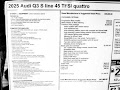 2025 Audi Q3 45 S line Premium Plus