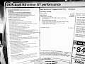 2025 Audi RS e-tron GT performance